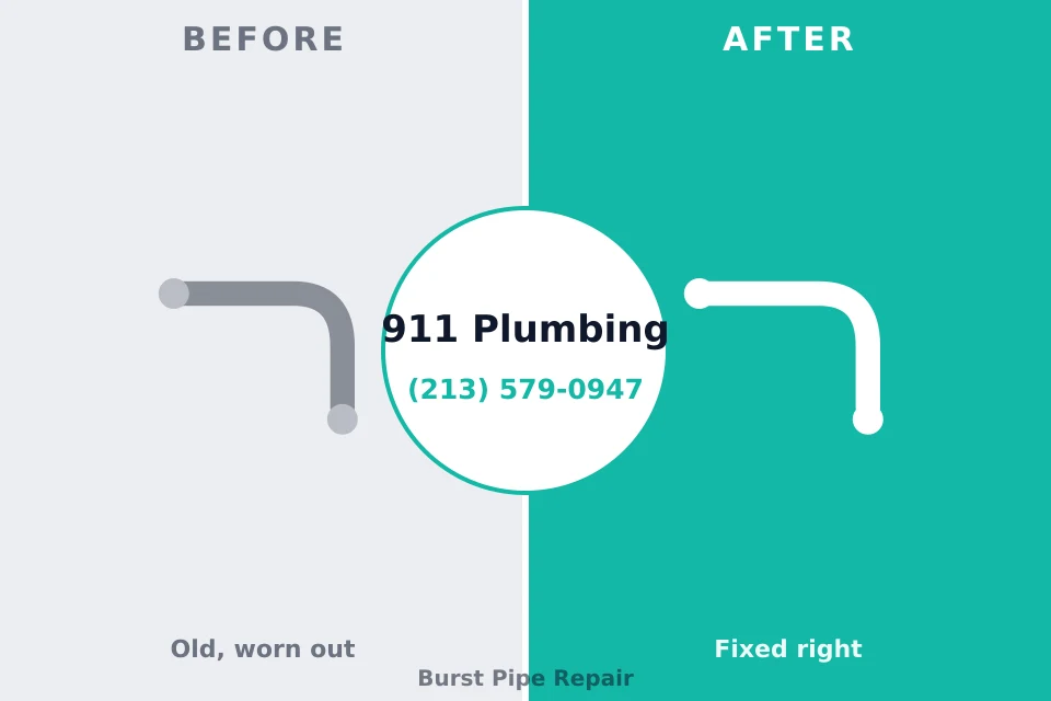 Before and after: plumbing repair South Daytona, FL